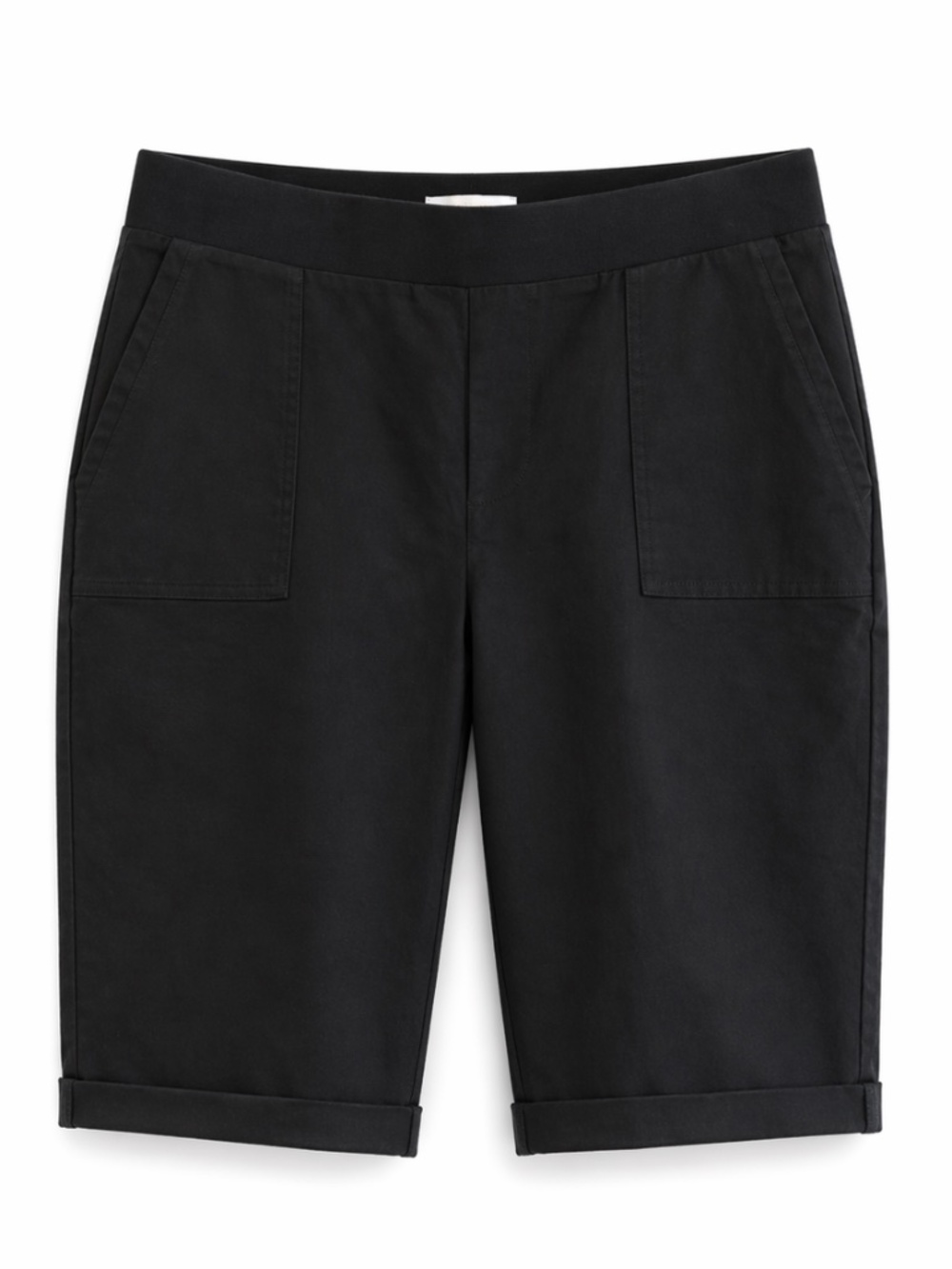 89th & Madison Black Bermuda Shorts Cuffed Hem – Size Large GUC